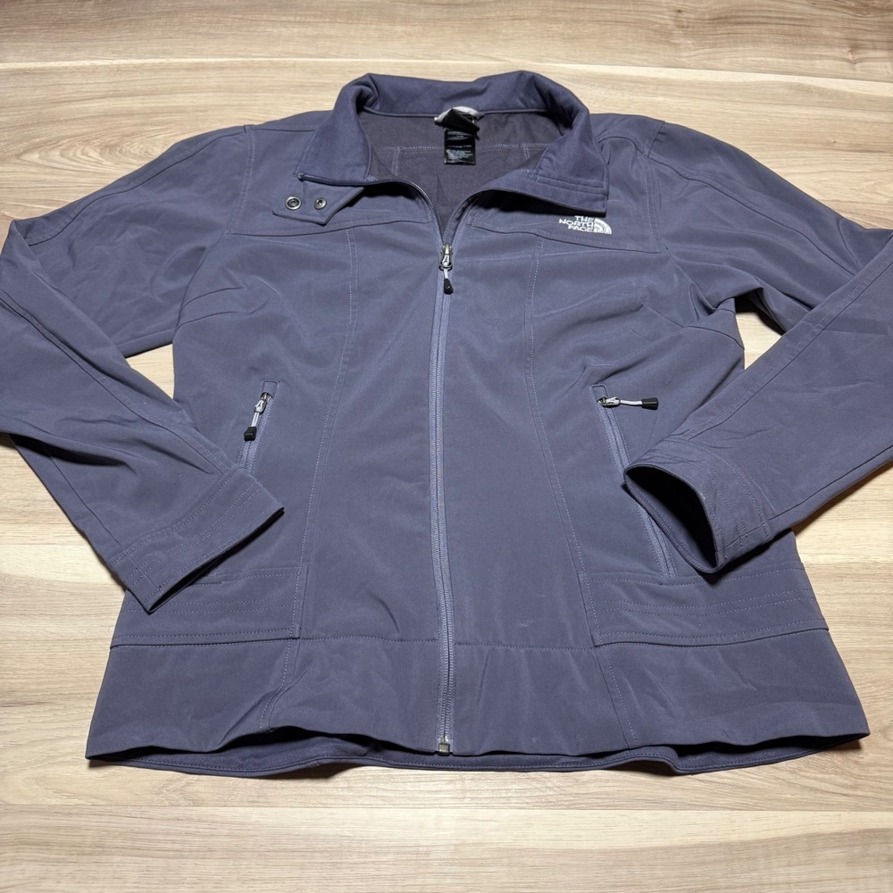 The North Face Apex Bionic Jacket Womens Large Purple Softshell Full‎ Zip A7WZ
